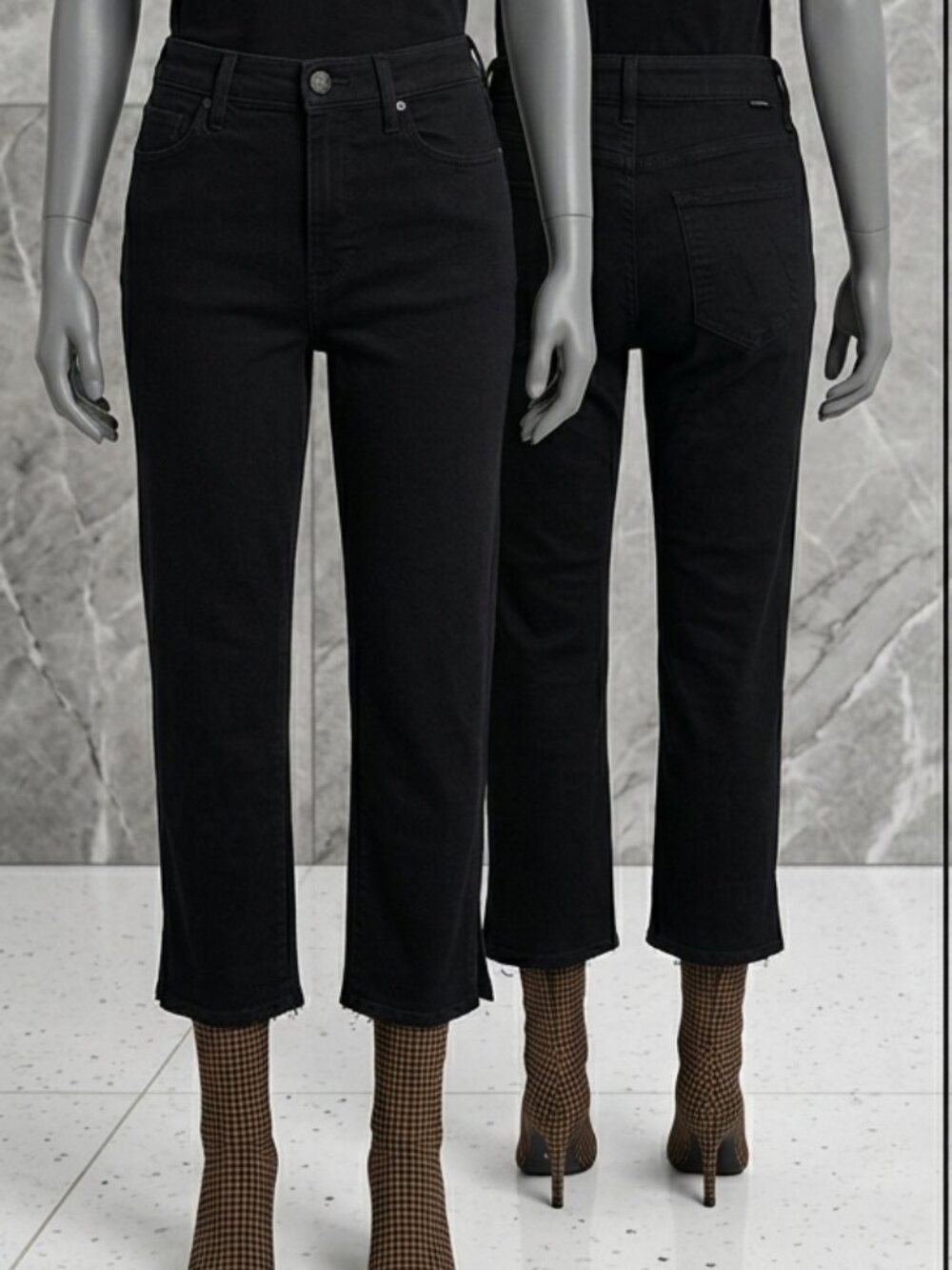 MOTHER The Stunner Zip Bunny Snip High-Rise Capri Jeans – Size 26 NWOT